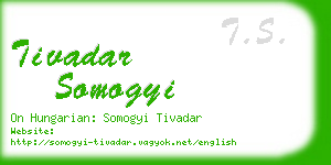 tivadar somogyi business card